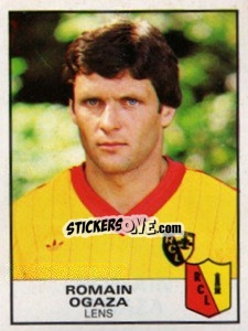 Sticker Romain Ogaza - Football France 1983-1984 - Panini