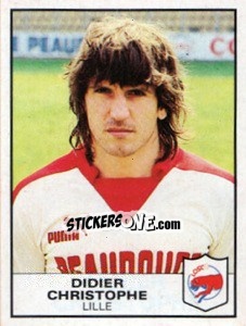 Sticker Didier Christophe - Football France 1983-1984 - Panini