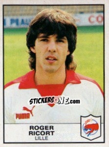 Figurina Roger Ricort - Football France 1983-1984 - Panini