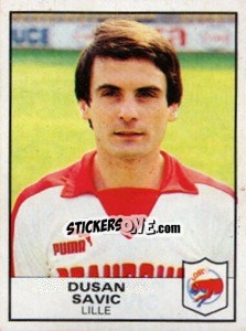 Sticker Dusan Savic - Football France 1983-1984 - Panini