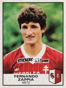 Cromo Fernando Zappia - Football France 1983-1984 - Panini