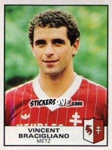 Sticker Vincent Bracigliano - Football France 1983-1984 - Panini