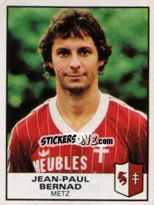 Figurina Jean-Paul Bernad - Football France 1983-1984 - Panini