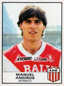 Sticker Manuel Amoros - Football France 1983-1984 n. 154 - Panini