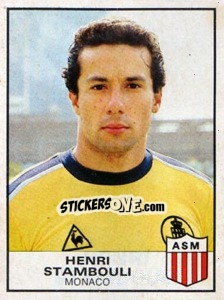 Sticker Henri Stambouli - Football France 1983-1984 n. 161 - Panini