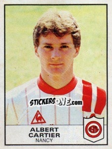 Cromo Albert Cartier - Football France 1983-1984 - Panini