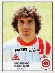 Figurina Moreno Fabiani - Football France 1983-1984 - Panini