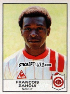 Sticker Francois Zahoui - Football France 1983-1984 - Panini