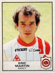 Sticker Eric Martin - Football France 1983-1984 - Panini