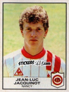 Sticker Jean-Luc Jacquinot - Football France 1983-1984 - Panini