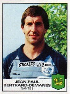 Figurina Jean-Paul Bertrand-Demanes - Football France 1983-1984 n. 186 - Panini
