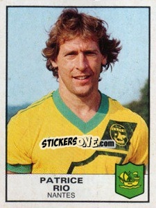 Figurina Patrice Rio - Football France 1983-1984 - Panini