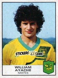 Sticker William Ayache - Football France 1983-1984 - Panini