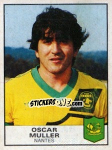 Figurina Oscar Muller - Football France 1983-1984 - Panini