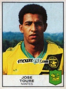 Figurina Jose Toure - Football France 1983-1984 - Panini