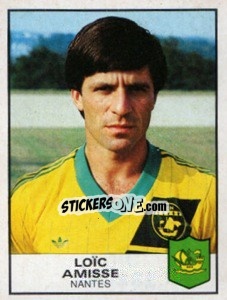 Figurina Loic Amisse - Football France 1983-1984 - Panini