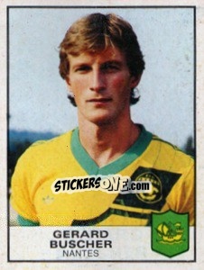 Sticker Gerard Buscher - Football France 1983-1984 - Panini