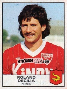 Sticker Roland Decilia - Football France 1983-1984 n. 208 - Panini