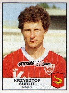 Sticker Krzysztof Surlit - Football France 1983-1984 - Panini