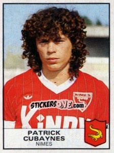 Cromo Patrick Cubaynes - Football France 1983-1984 n. 213 - Panini