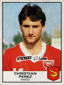 Figurina Christian Perez - Football France 1983-1984 - Panini