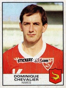 Sticker Dominique Chevalier - Football France 1983-1984 - Panini