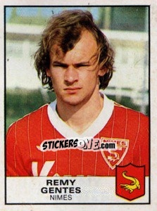 Sticker Remy Gentes - Football France 1983-1984 - Panini