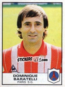 Sticker Dominique Baratelli - Football France 1983-1984 - Panini