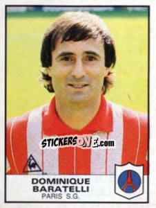 Cromo Dominique Baratelli - Football France 1983-1984 n. 222 - Panini