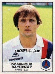 Figurina Dominique Bathenay - Football France 1983-1984 - Panini