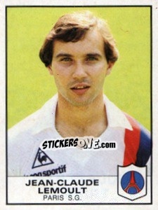 Cromo Jean-Claude Lemoult - Football France 1983-1984 - Panini
