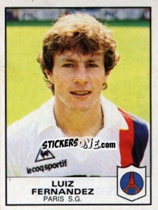 Sticker Luiz Fernandez - Football France 1983-1984 - Panini
