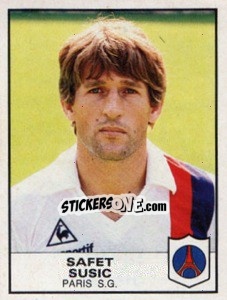 Figurina Safet Susic - Football France 1983-1984 - Panini