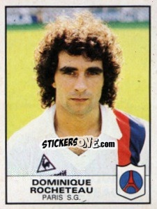 Figurina Dominique Rocheteau - Football France 1983-1984 - Panini