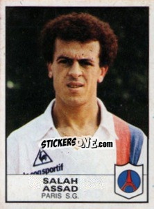 Figurina Salah Assad - Football France 1983-1984 - Panini