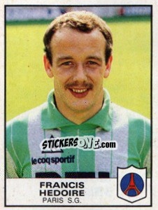 Sticker Francis Hedoire - Football France 1983-1984 - Panini