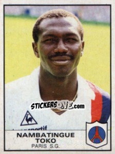 Sticker Nambatingue Toko - Football France 1983-1984 - Panini