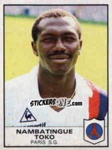 Figurina Nambatingue Toko - Football France 1983-1984 - Panini