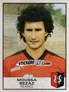 Figurina Moussa Bezaz - Football France 1983-1984 - Panini
