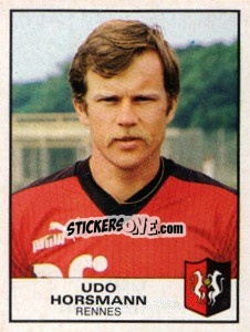 Cromo Udo Horsmann - Football France 1983-1984 - Panini