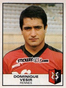 Cromo Dominique Vesir - Football France 1983-1984 - Panini