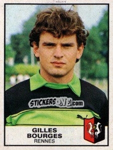 Figurina Gilles Bourges - Football France 1983-1984 - Panini