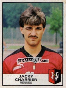 Sticker Jacky Charrier - Football France 1983-1984 - Panini