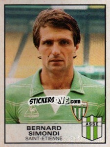 Sticker Bernard Simondi - Football France 1983-1984 - Panini