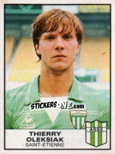 Cromo Thierry Oleksiak - Football France 1983-1984 - Panini