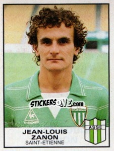 Sticker Jean-Louis Zanon - Football France 1983-1984 - Panini