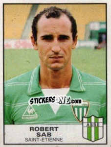 Figurina Robert Sab - Football France 1983-1984 - Panini