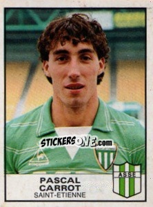 Sticker Pascal Carrot - Football France 1983-1984 - Panini