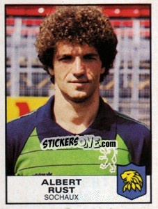 Sticker Albert Rust - Football France 1983-1984 - Panini