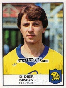 Cromo Didier Simon - Football France 1983-1984 - Panini